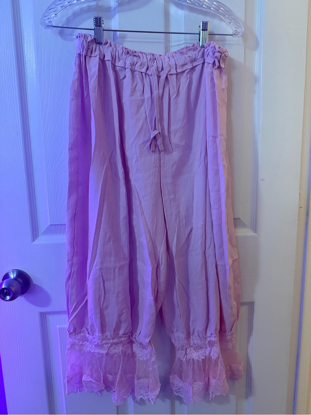Women's Pink Lace-Trim bloomers